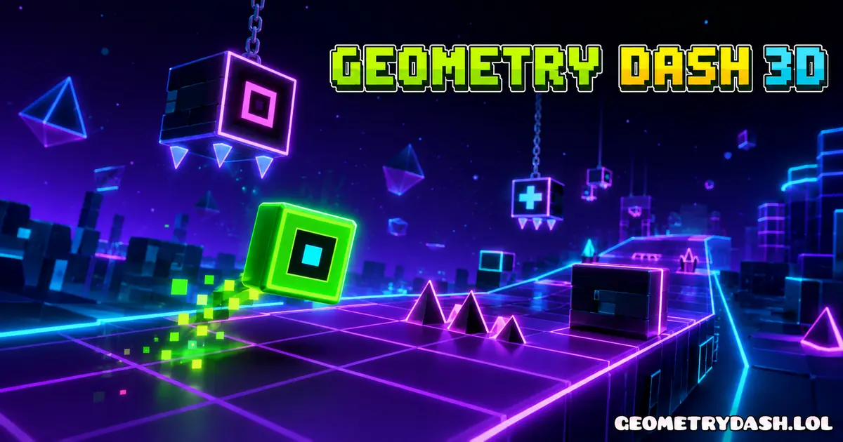 Play Geometry Dash 3D online