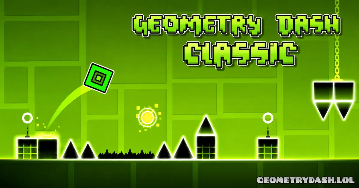 Play Geometry Dash Classic online