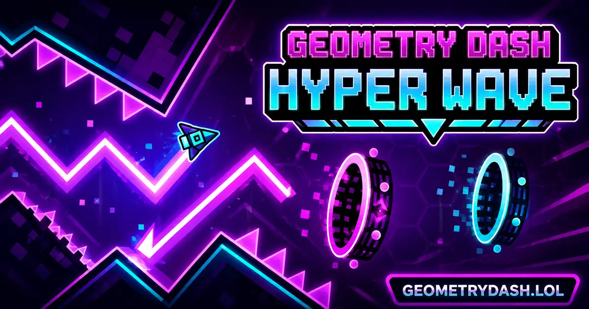 Play Geometry Dash Hyper Wave online