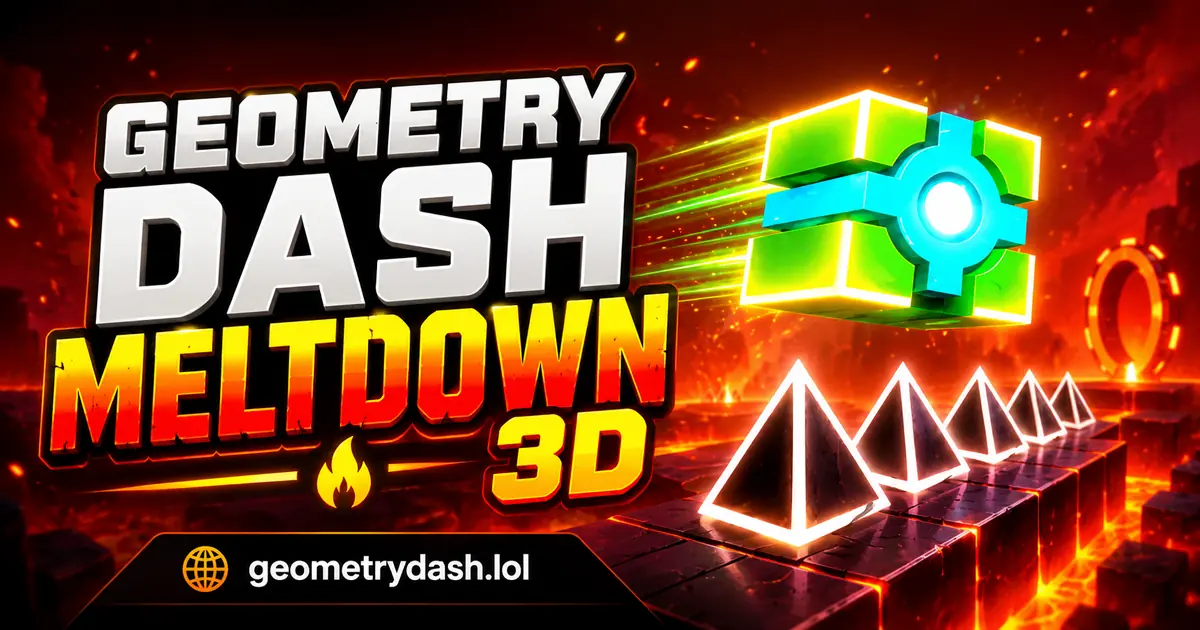 Play Geometry Dash Meltdown 3D online