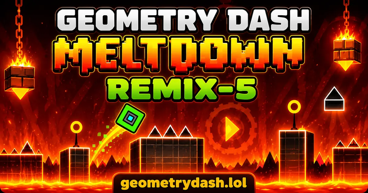 Play Geometry Dash Meltdown remix-5 online