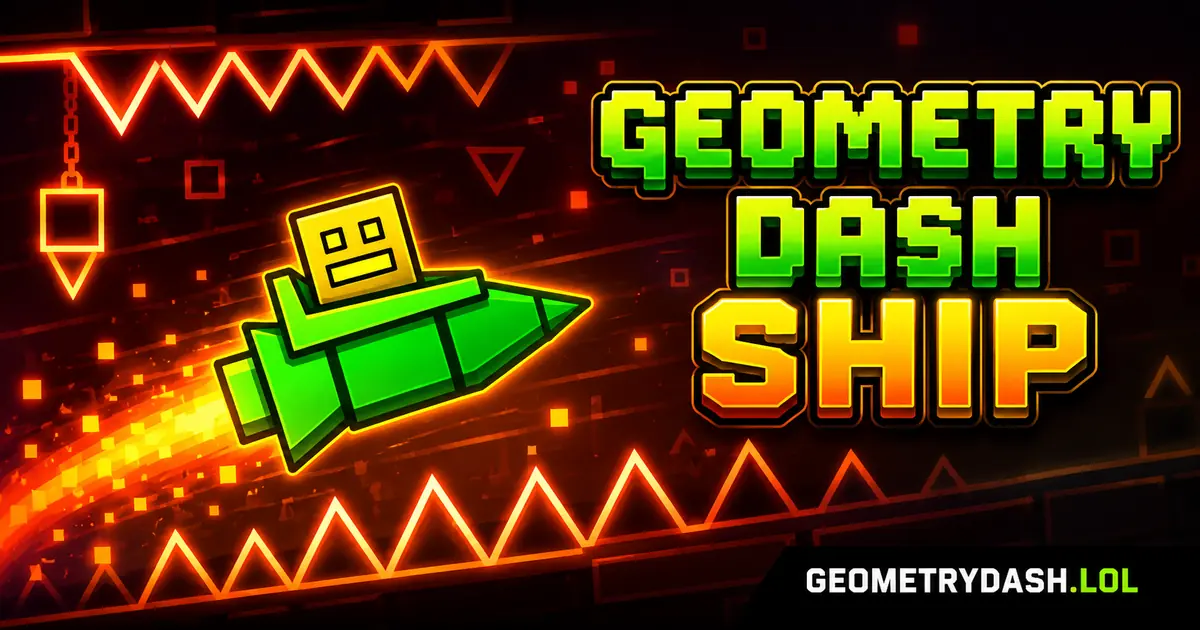 Play Geometry Dash Ship online