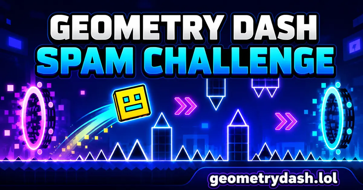 Play Geometry Dash Spam Challenge online