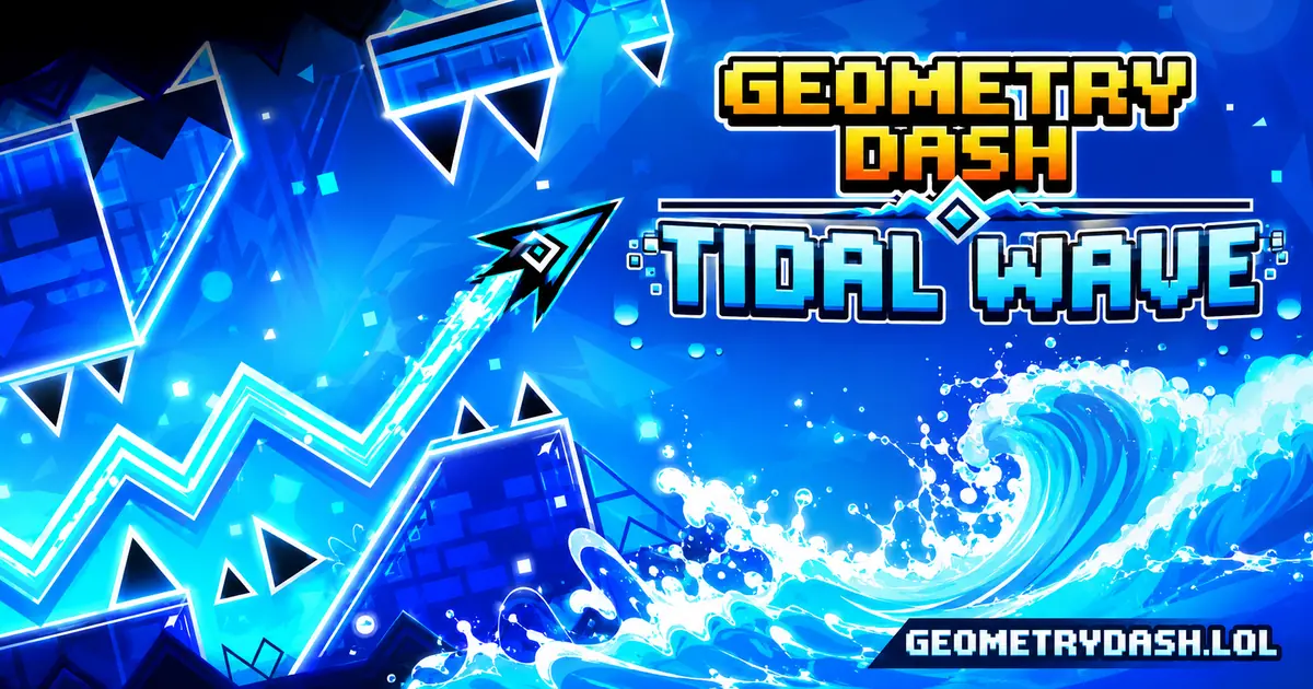 Play Geometry Dash Tidal Wave online