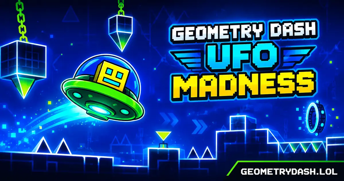 Play Geometry Dash UFO Madness online